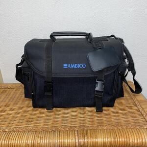 Ambico Black Padded Camera Case 12" x 5" x 7"
